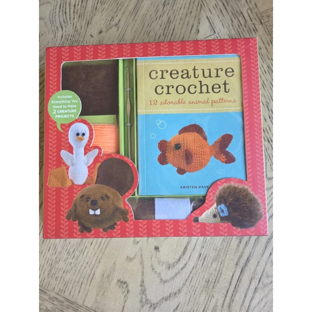 Creature Crochet Kit 12 Adorable Animal Patterns DIY Crafts New Crochet Kit